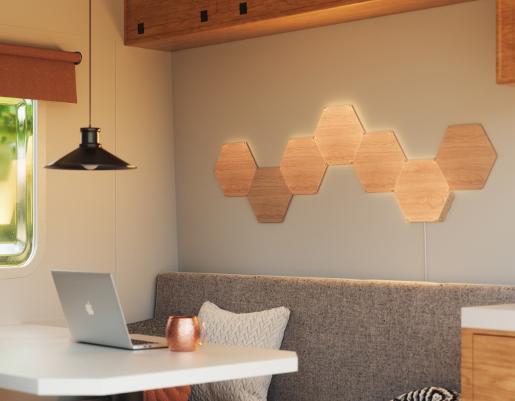 | Elements Look (Colombia) Smart Hexagons Nanoleaf Wood LED
