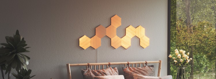 Nanoleaf Elements (Colombia) Hexagons Look | LED Wood Smart