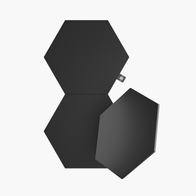 Paquete de expansión de hexágonos Shapes de color negro intenso de edición limitada (3 paneles) 