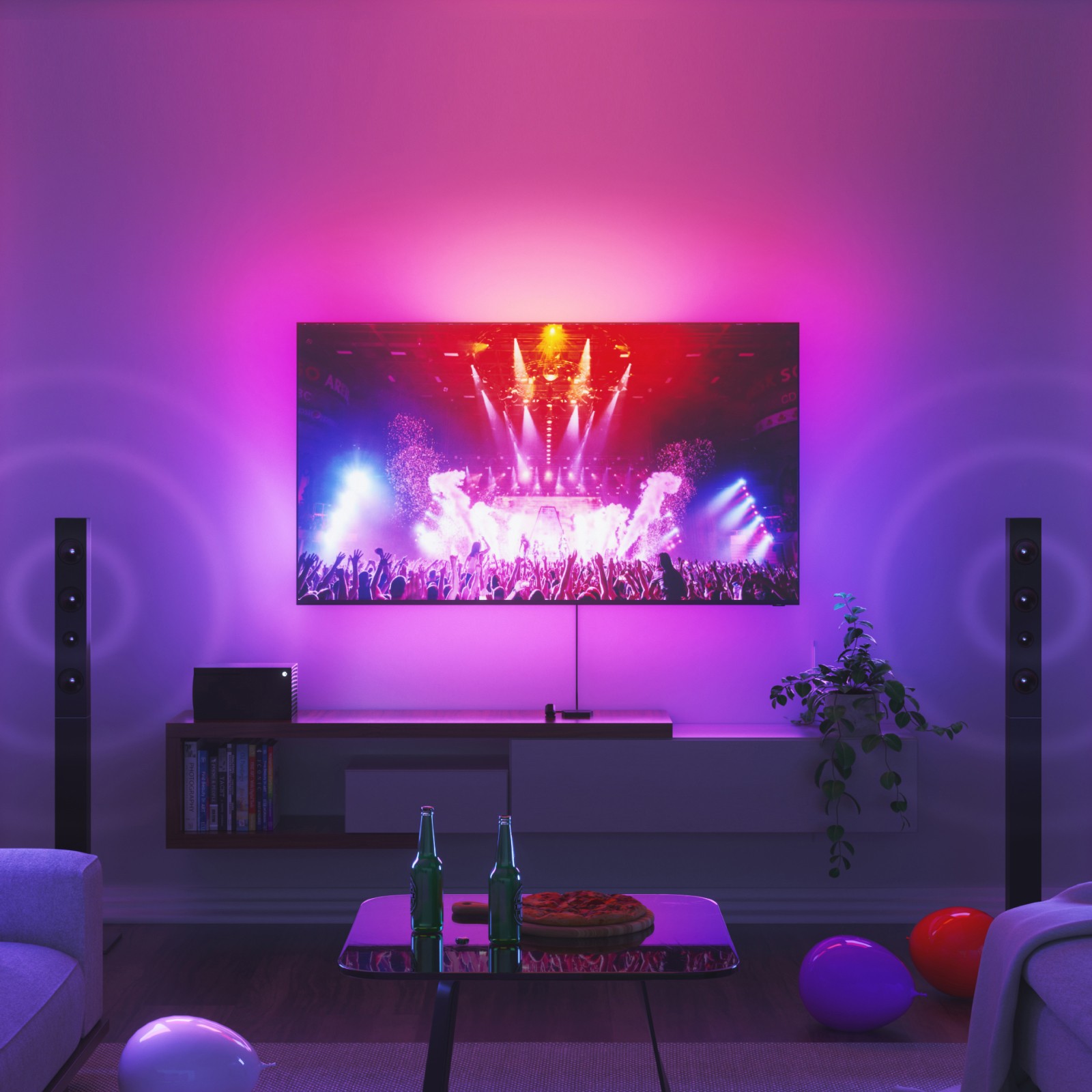 Led Strip Light – Smart Explore  Configuração de sala de jogos, Quarto  neon, Design de sala de jogo